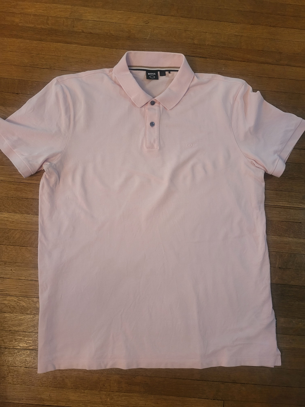 Boss Light Pink Short-Sleeve Polo